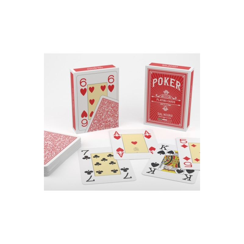 Cartes Poker - 100% PVC Dos Rouge