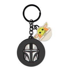 Porte-Clefs Star Wars Mandalorian & Grogu Caoutcho