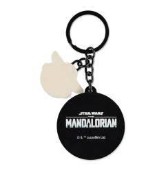 Porte-Clefs Star Wars Mandalorian & Grogu Caoutcho