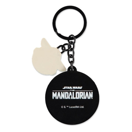 Porte-Clefs Star Wars Mandalorian & Grogu Caoutcho