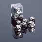 Set de 2 D6 Argent Chessex 16mm