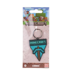 Porte-Clefs Minecraft Axe Caoutchouc