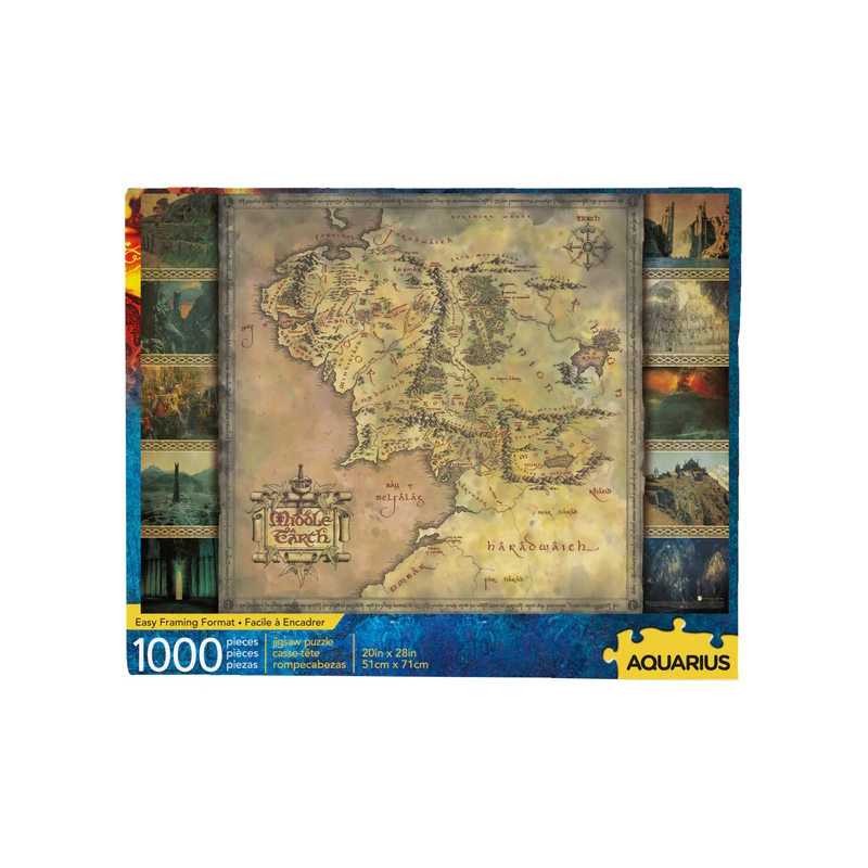 Puzzle 1000p - Seigneur des Anneaux - Carte