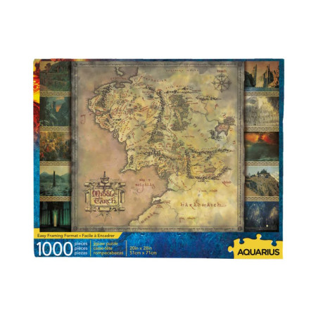 Puzzle 1000p - Seigneur des Anneaux - Carte