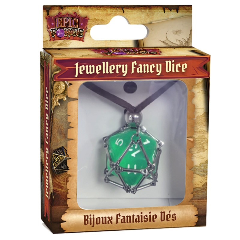 Collier Cuir D20 - Vert