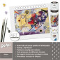 CreArt Toile - 30x40cm - Kandinsky - Jaune, Rouge, Bleu