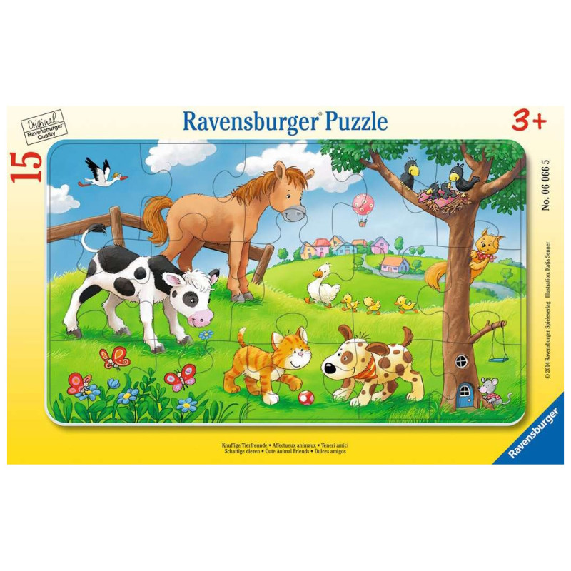 Puzzle 15p - Affectueux animaux