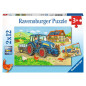 Puzzles 2x12p - Chantier et ferme Puzzles 2x12p - Chantier et ferme
