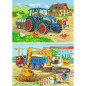 Puzzles 2x12p - Chantier et ferme Puzzles 2x12p - Chantier et ferme