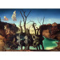 Puzzle 1000p - Cygnes se reflétant en éléphants / Salvador Dali