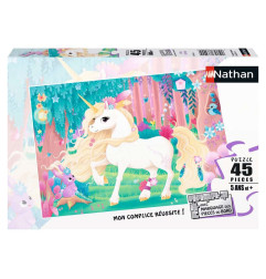 Puzzle 45p - Jolie Licorne