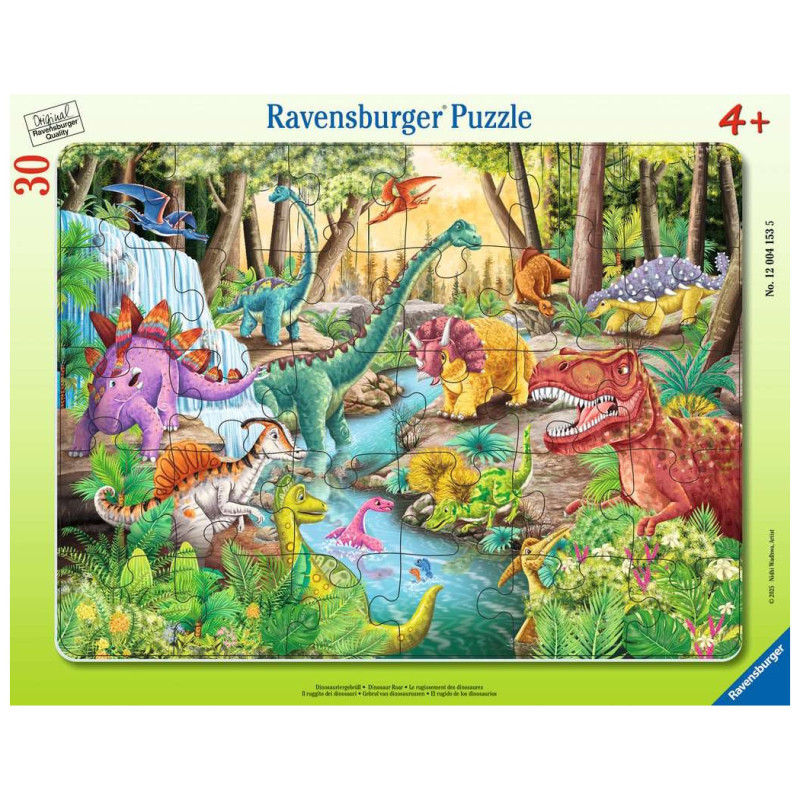 Puzzle 30p - Le rugissement des dinosaures