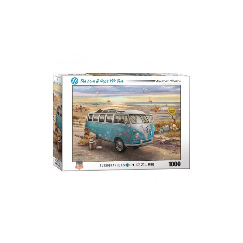 Puzzle 1000p - Volkswagen - The love & hope VW bus