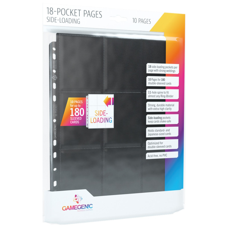 Pochette Gamegenic Side-Loading Noir (x10)
