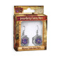 Boucles d'oreilles Lune D20 - Violette