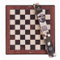 Tapis d'Echecs Néoprène Bois 50cm x 50cm
