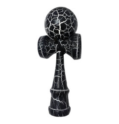 Kendama Crackle Boule 6cm Noir et Blanc