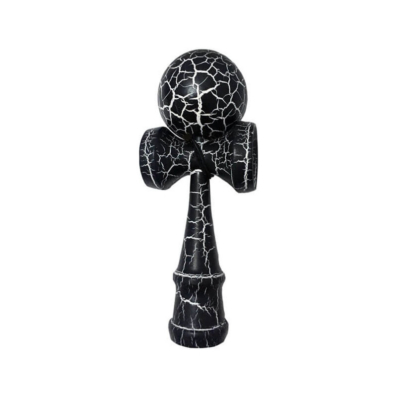 Kendama Crackle Boule 6cm Noir et Blanc