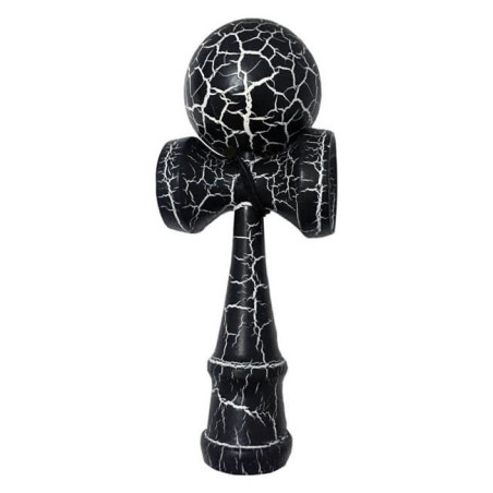 Kendama Crackle Boule 6cm Noir et Blanc