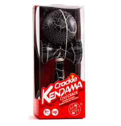 Kendama Crackle Boule 6cm Noir et Blanc