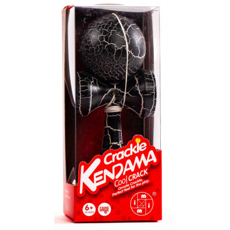 Kendama Crackle Boule 6cm Noir et Blanc