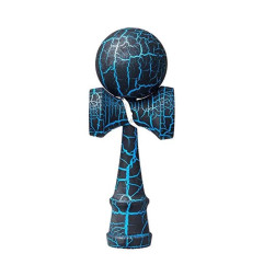 Kendama Crackle Boule 6cm Noir et Bleu