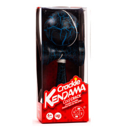 Kendama Crackle Boule 6cm Noir et Bleu