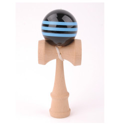 Kendama Hêtre Boule 6cm Noire et Bleu