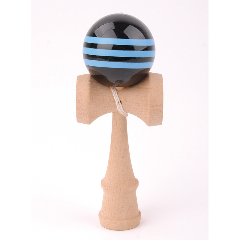 Kendama Hêtre Boule 6cm Noire et Bleu Kendama Hêtre Boule 6cm Noire et Bleu
