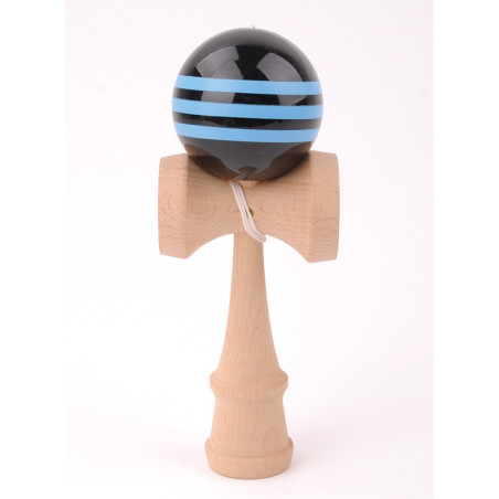 Kendama Hêtre Boule 6cm Noire et Bleu