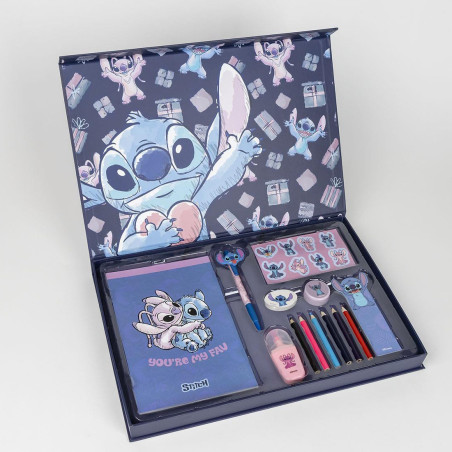 Boîte de Papeterie Stitch - 12 pièces