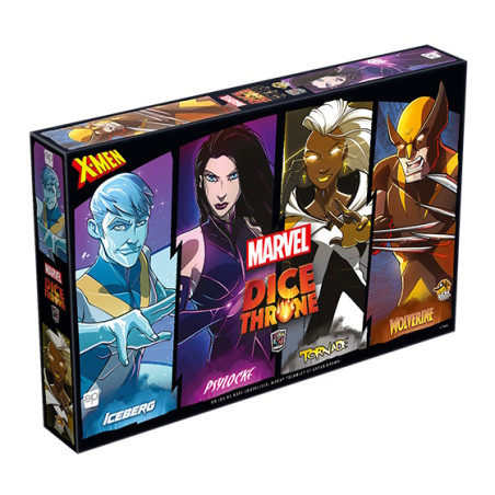 Dice Throne Marvel - Iceberg, Psylocke, Tornade, Wolverine