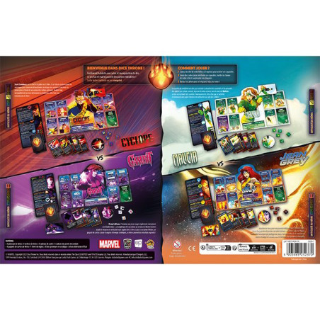 Dice Throne Marvel - Cyclope, Gambit, Malicia, Jean Grey