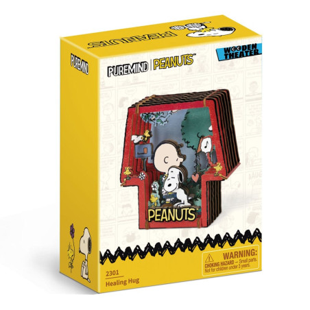 Peanuts - Healing Hug - Wood Model Kit Theater