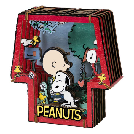 Peanuts - Healing Hug - Wood Model Kit Theater