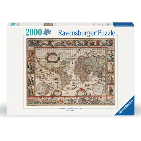 Puzzle 2000p - Mappemonde 1650