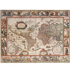Puzzle 2000p - Mappemonde 1650