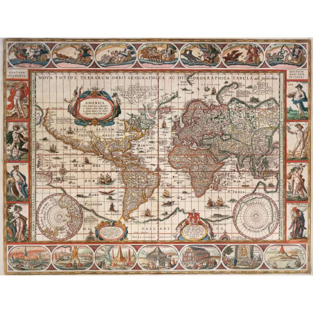 Puzzle 2000p - Mappemonde 1650
