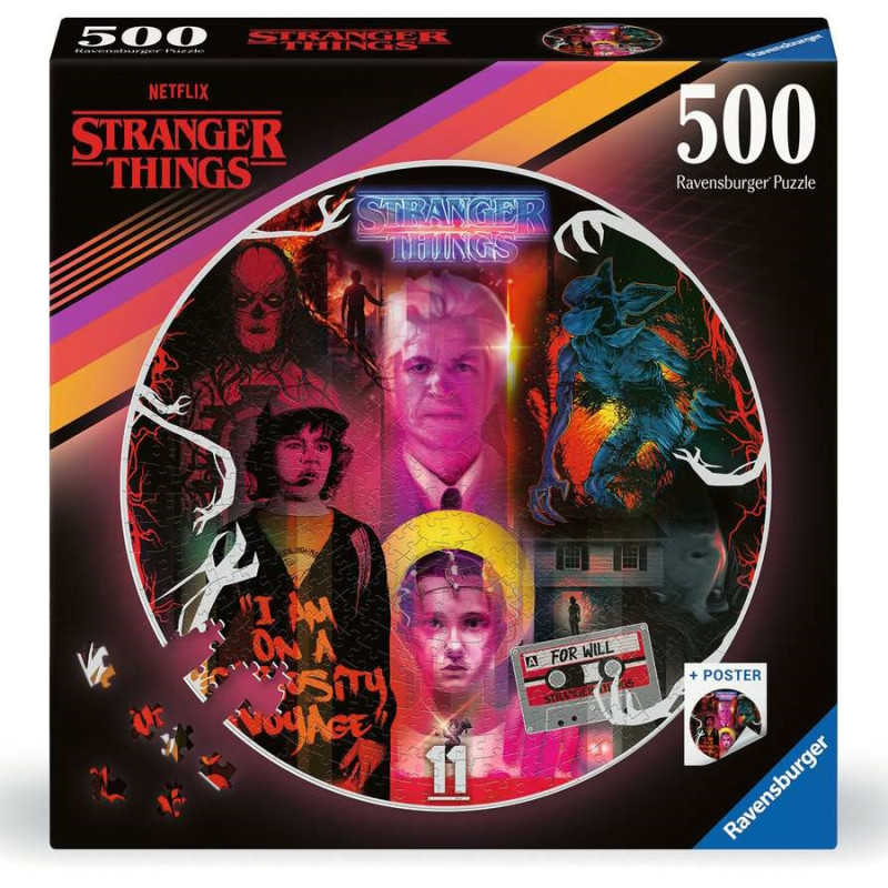 Puzzle 500p Rond - Stranger Things Puzzle 500p Rond - Stranger Things