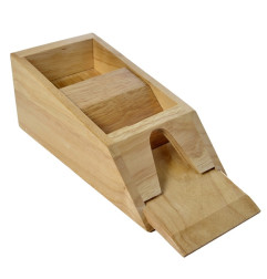 Sabot en bois pour cartes