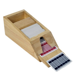 Sabot en bois pour cartes