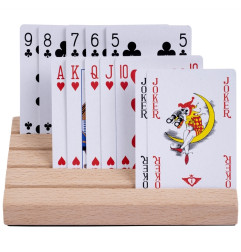 Lot de 2 porte-cartes en bois massif