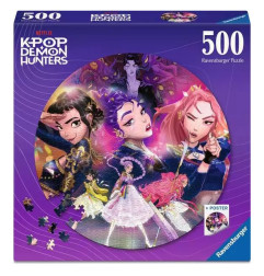 Puzzle 500p Rond - K-Pop Demon Hunters Fans