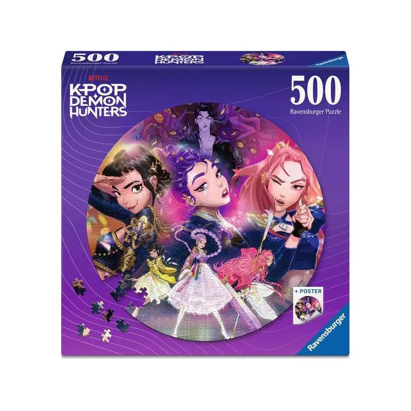 Puzzle 500p Rond - K-Pop Demon Hunters Fans