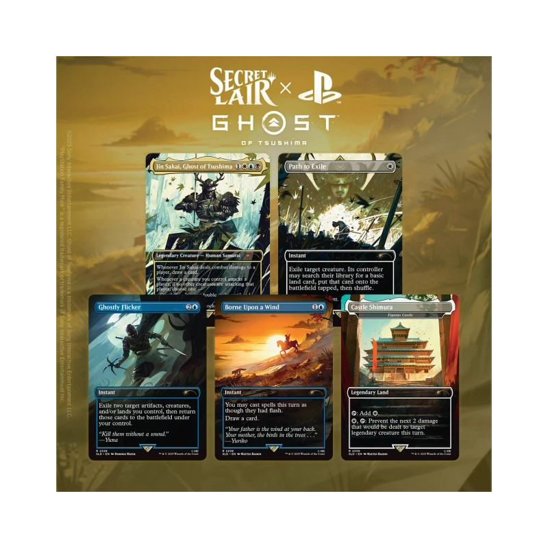 MTG Secret Lair Playstation - Ghost of Tsushima