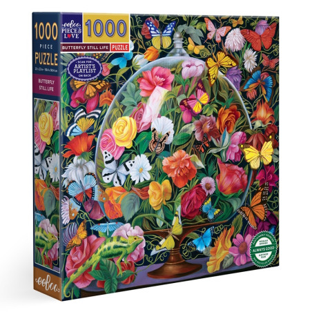 Puzzle 1000p - Butterfly Still Life
