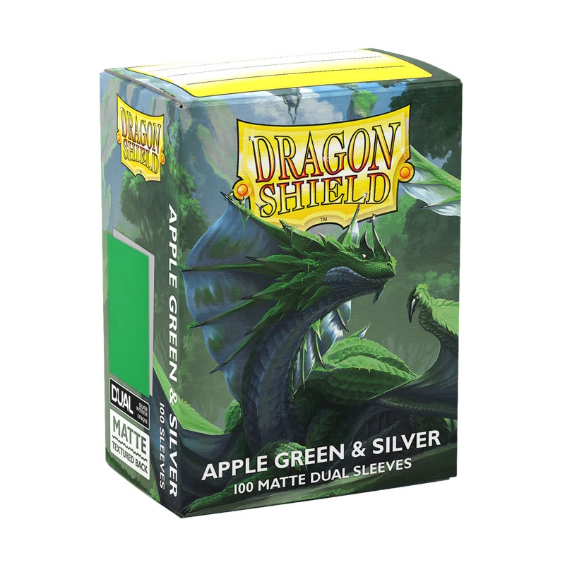 Sleeves DS Dual Matte - Apple Green & Silver (x100