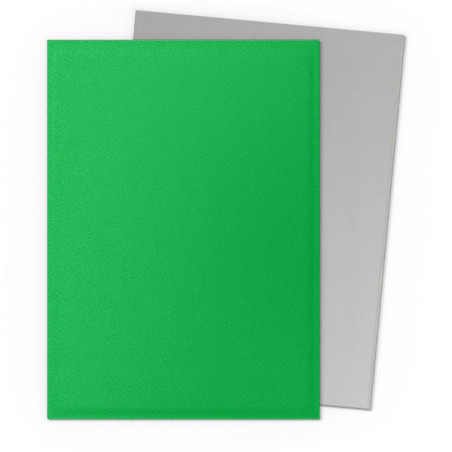 Sleeves DS Dual Matte - Apple Green & Silver (x100