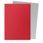 Sleeves DS Dual Matte - Crimson & Silver (x100) Sleeves DS Dual Matte - Crimson & Silver (x100)