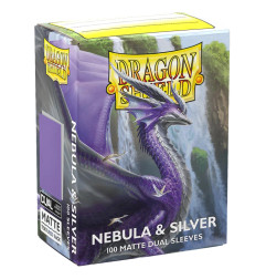 Sleeves DS Dual Matte - Nebula & Silver (x100)